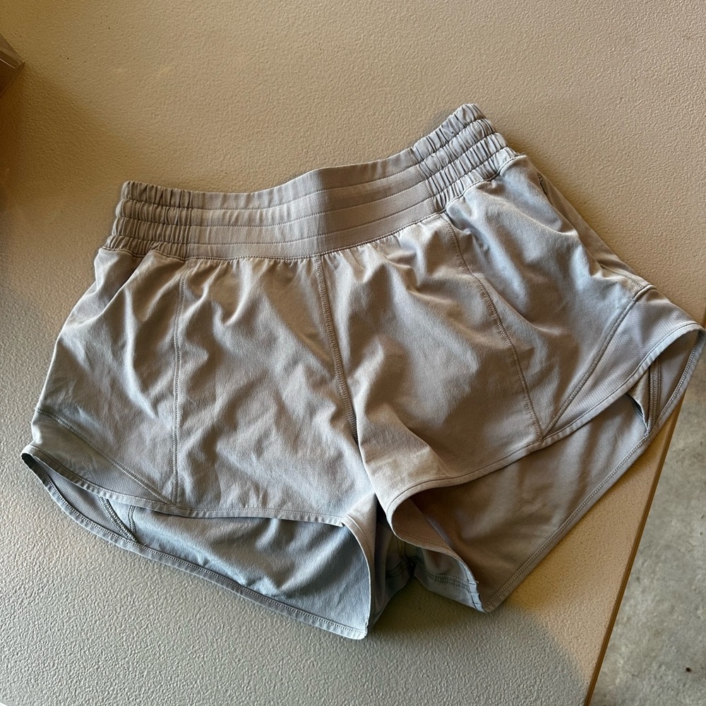 Lululemon Athletica Gray Athletic Shorts with Relaxed Fit